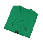 Compass Pines t-shirt | North South East West forest logo