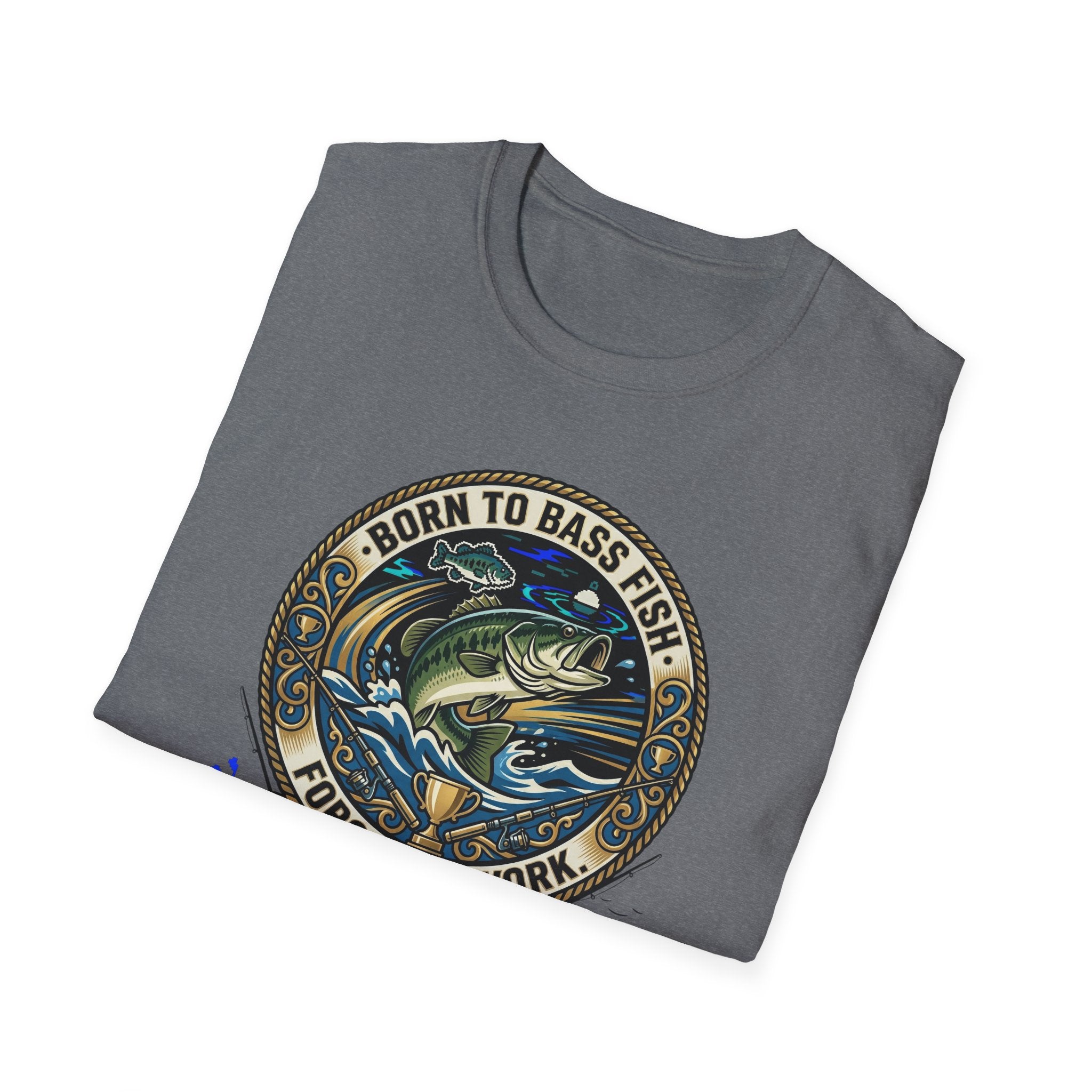 Born to Bass Fish graphic T-Shirt | Fishing Lure Illustration