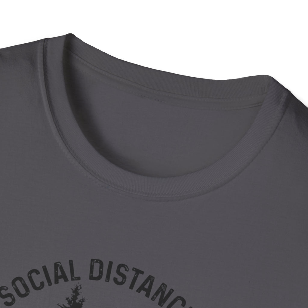 Social Distancing Since 1958 T-Shirt | Bigfoot Sasquatch Graphic