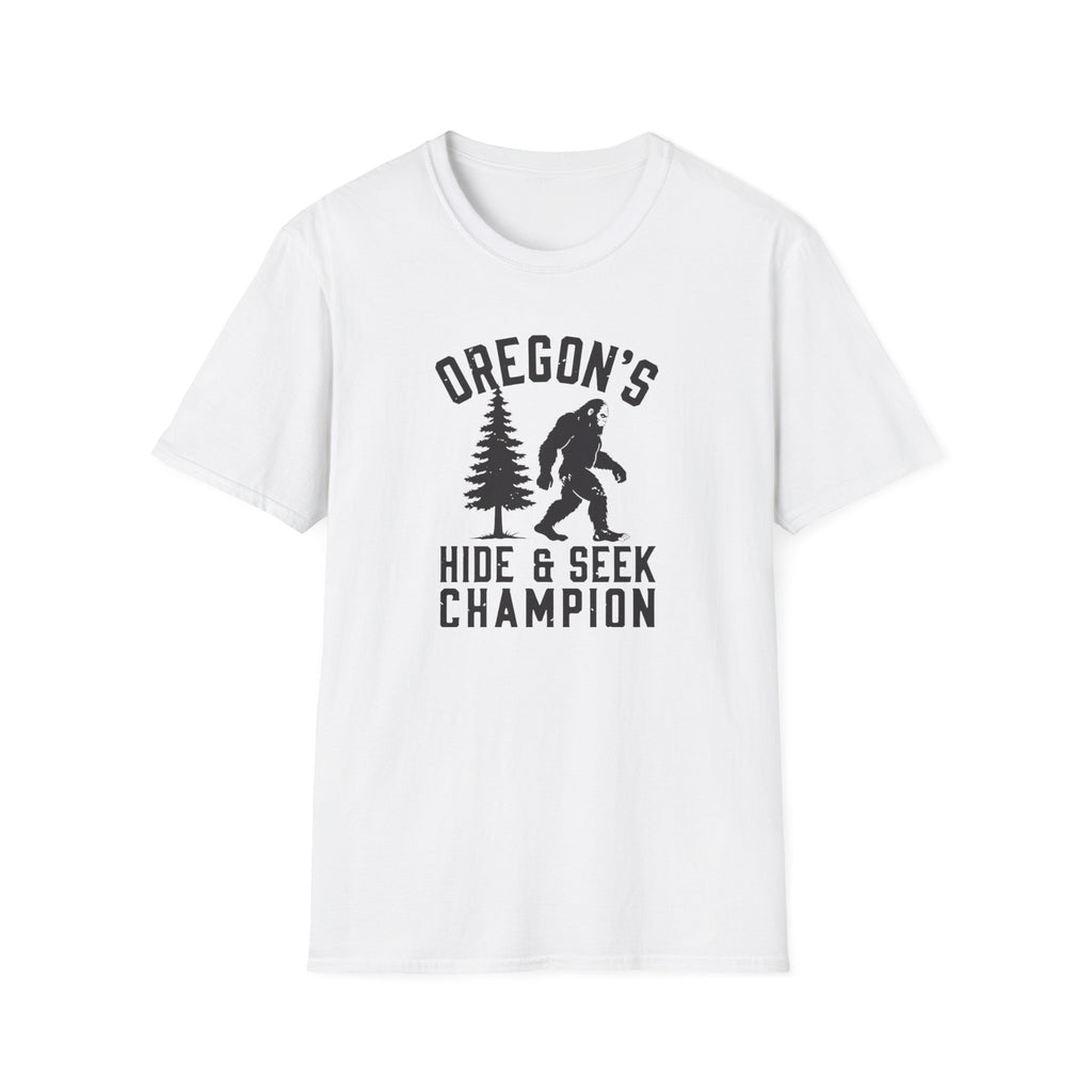 Oregon's Hide & Seek Champion T-Shirt | Bigfoot Sasquatch Graphic Tee