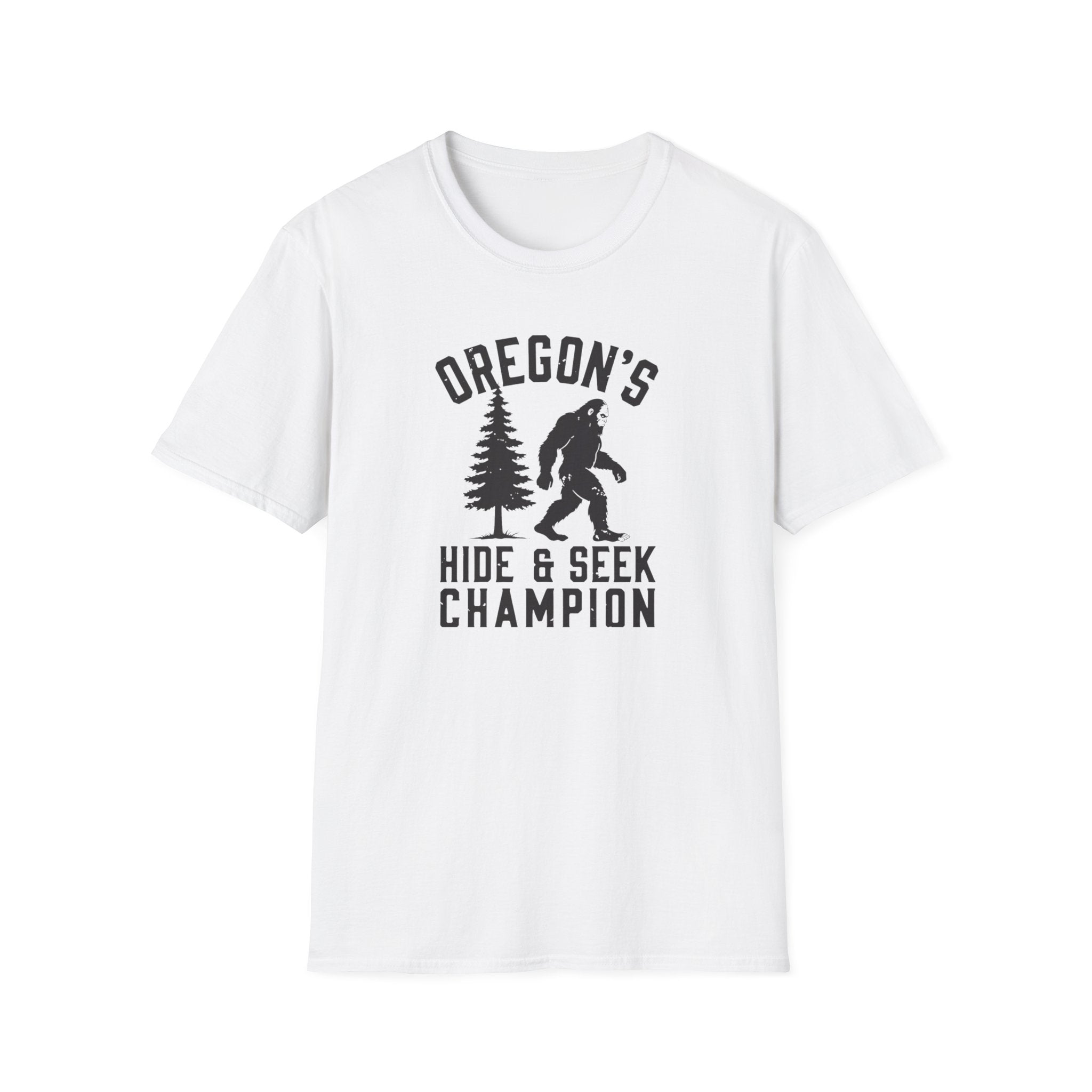 Oregon's Hide & Seek Champion T-Shirt | Bigfoot Sasquatch Graphic Tee