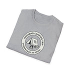 Weekend Camping Trip Overpacked As Usual T-Shirt | Camping Badge Tee