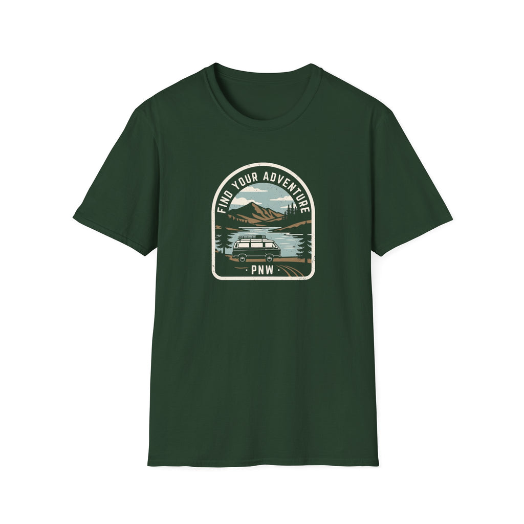 Mountain Lake Vista T-Shirt | Retro Scenic Nature Tee