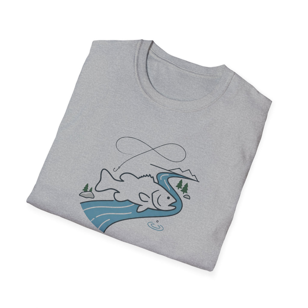 Find Your Current Wave T-Shirt | Surf River Whale Illustration