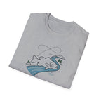 Find Your Current Wave T-Shirt | Surf River Whale Illustration