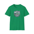 Oregon Coast Lighthouse Waves T-Shirt | Coastal Sunset Badge