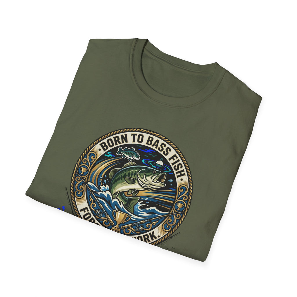 Born to Bass Fish graphic T-Shirt | Fishing Lure Illustration