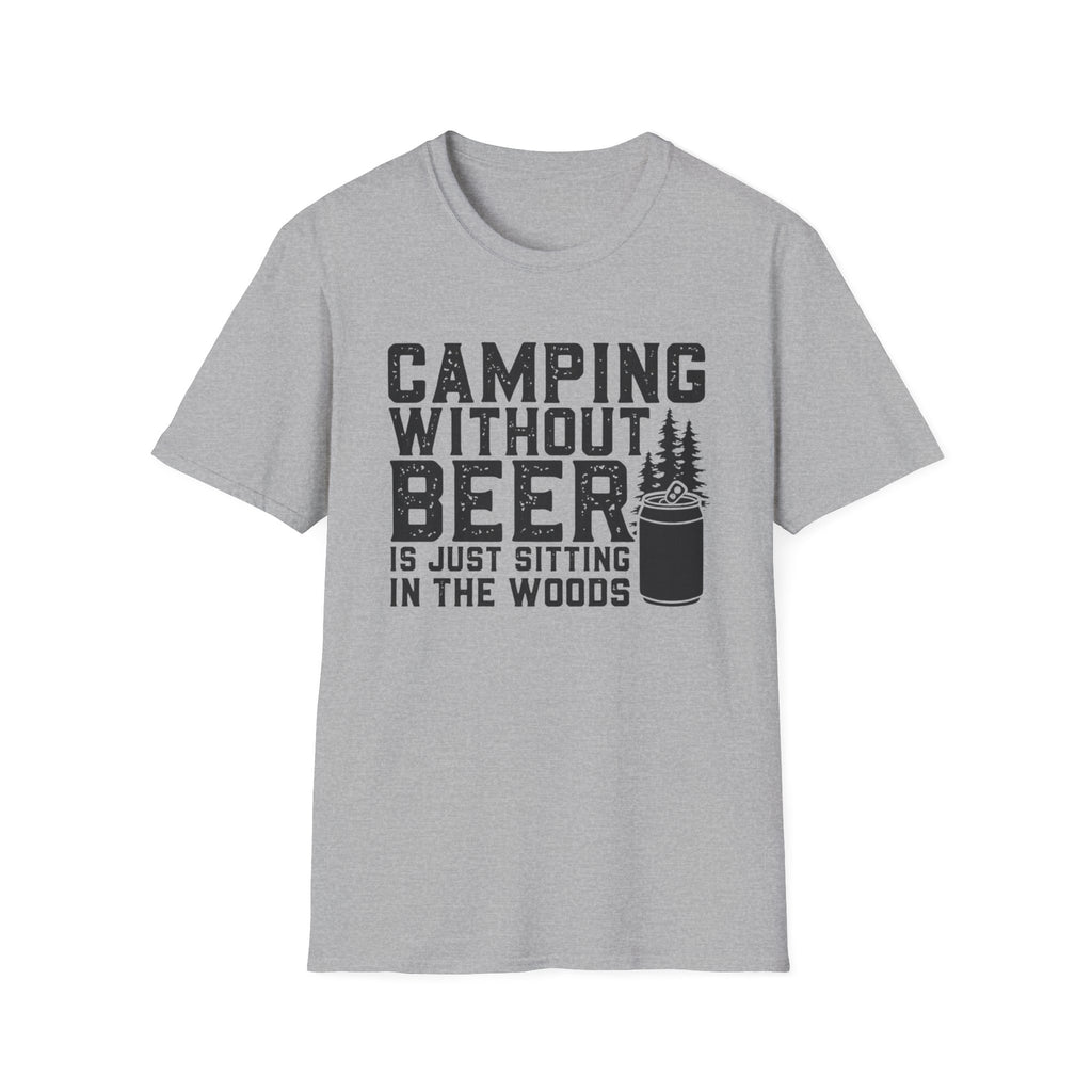 Camping Without Beer T-Shirt | Camping Saying, Beer Can Graphic