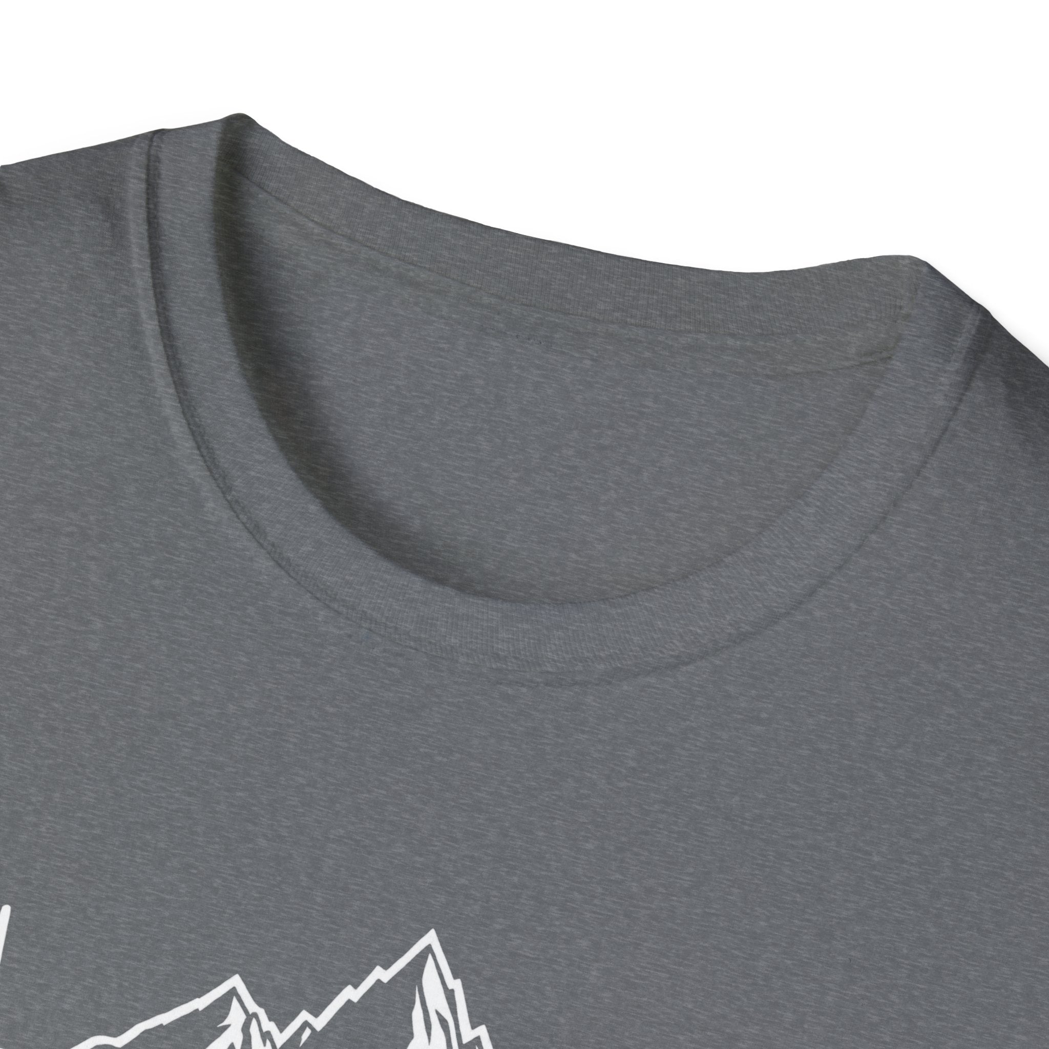 Mountain Heartbeat T-Shirt — Minimalist Mountain ECG Tee for Hikers & Outdoor Lovers