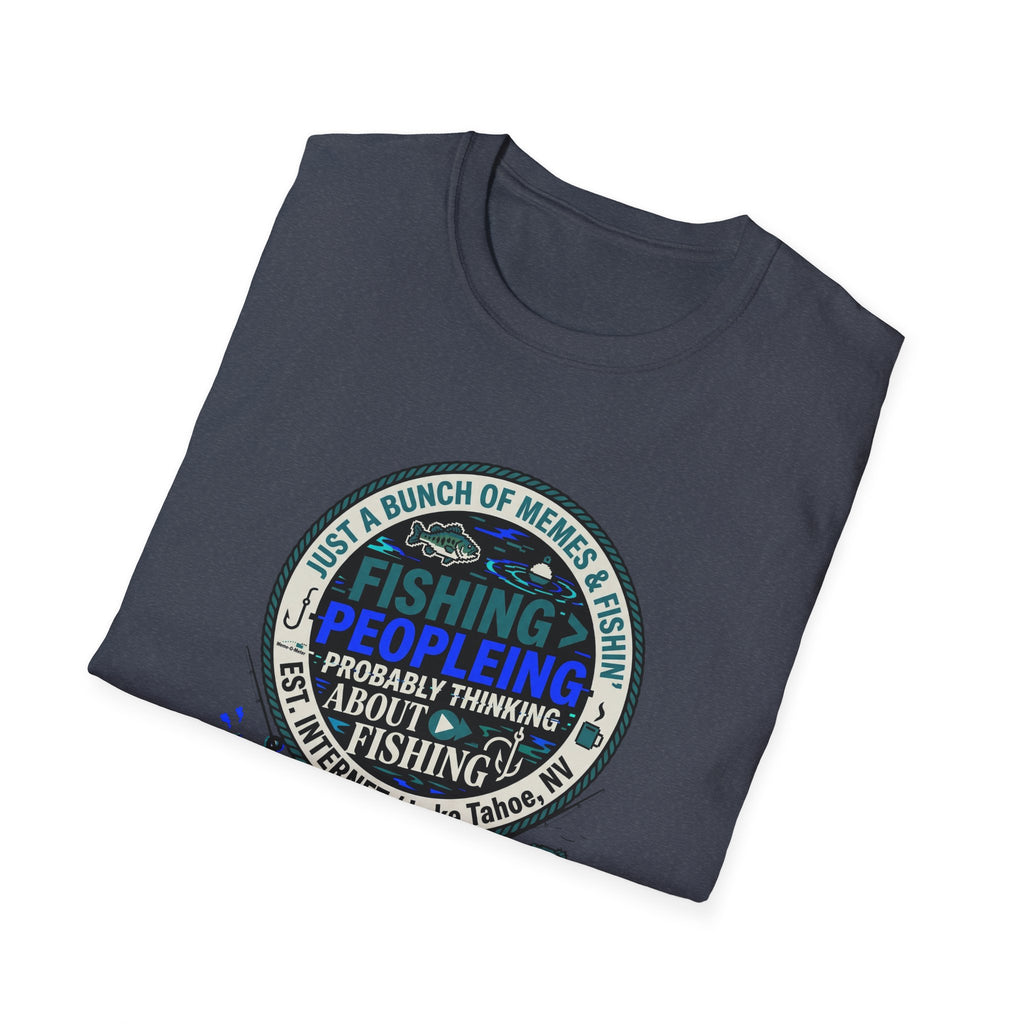 Fishing Peopleleing Probably Thinking About Fishing T-Shirt | Fishing Graphic Tee