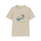 Find Your Current Wave T-Shirt | Surf River Whale Illustration