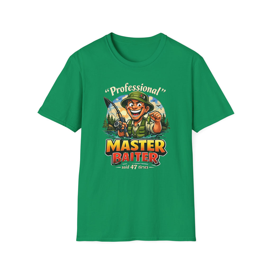 Master Baiter Fisherman T-Shirt | Fishing Graphic Tee, Outdoor Angler Design