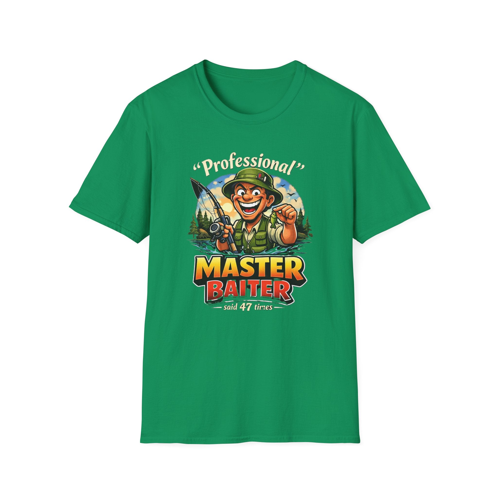 Master Baiter Fisherman T-Shirt | Fishing Graphic Tee, Outdoor Angler Design