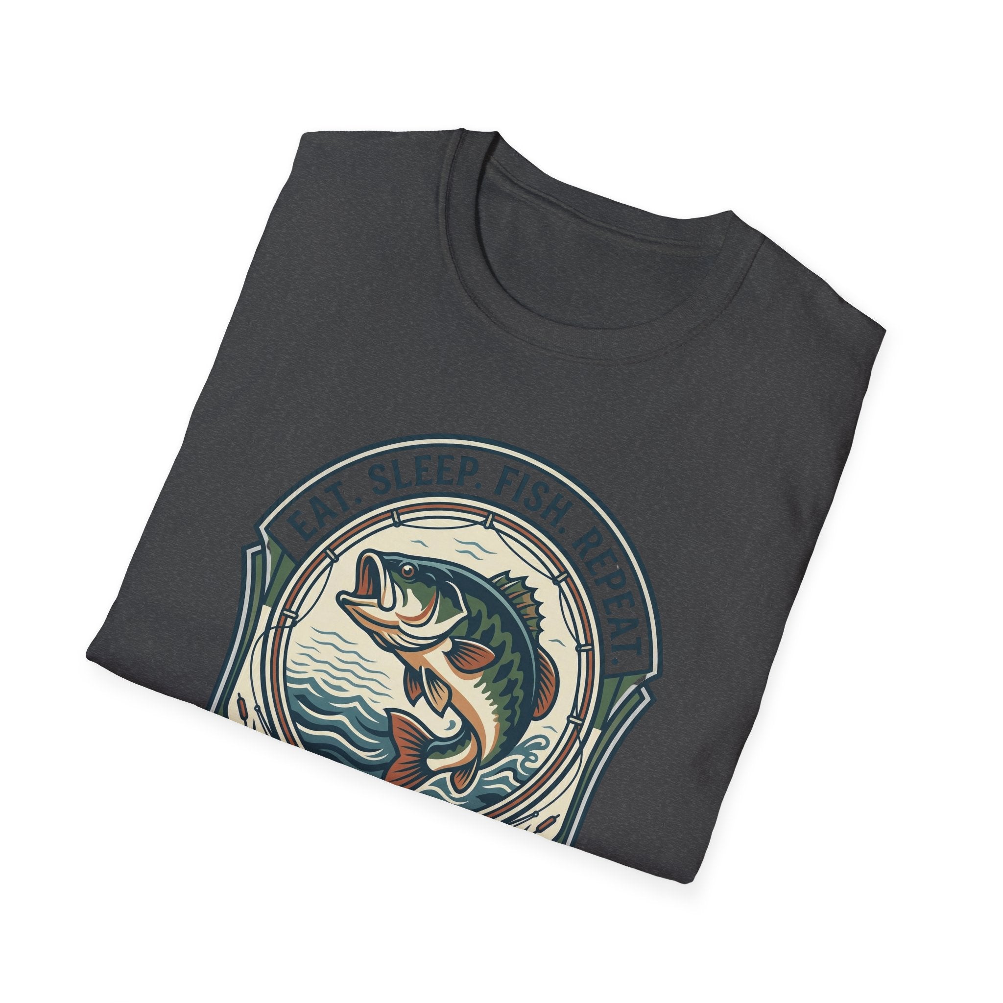 Eat Sleep Fish Repeat T-Shirt | Bass Fishing Graphic Tee