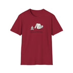 Guess Ill Stay camping tee | Tent and campfire graphic T-Shirt