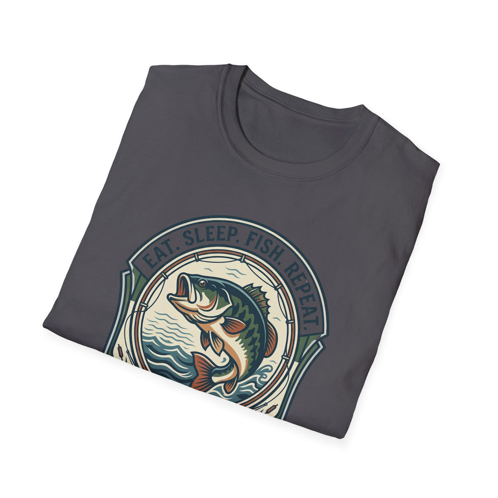 Eat Sleep Fish Repeat T-Shirt | Bass Fishing Graphic Tee