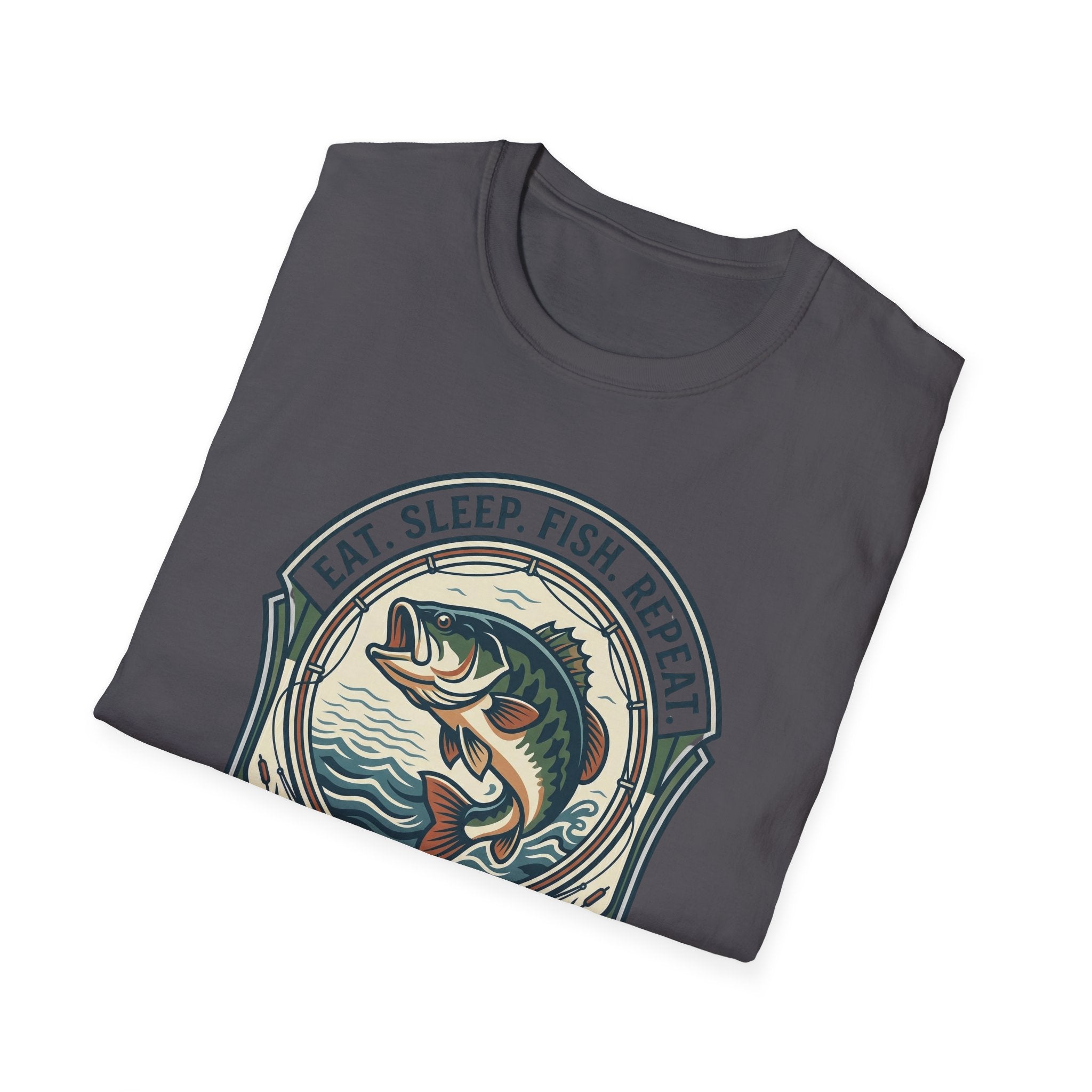 Eat Sleep Fish Repeat T-Shirt | Bass Fishing Graphic Tee