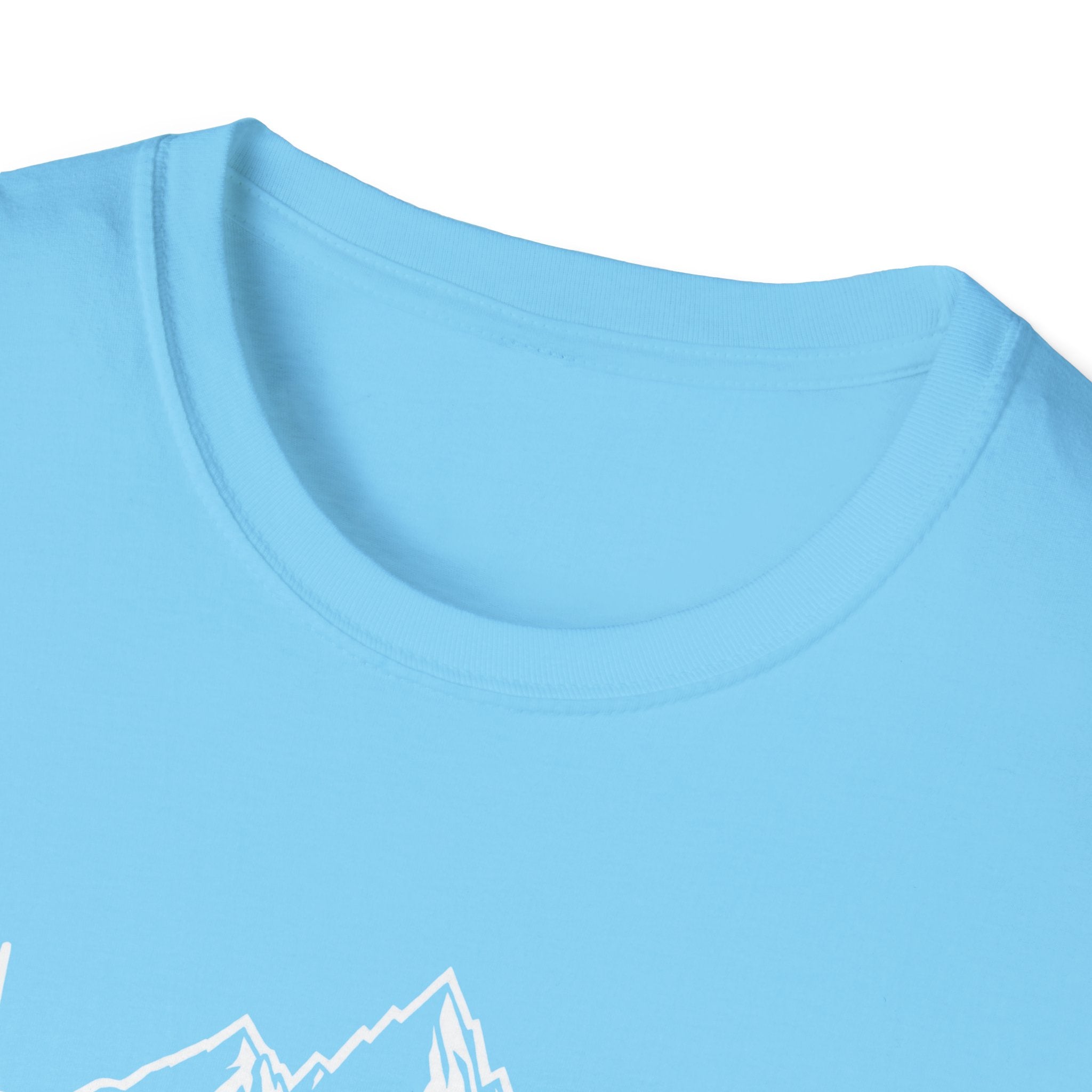 Mountain Heartbeat T-Shirt — Minimalist Mountain ECG Tee for Hikers & Outdoor Lovers