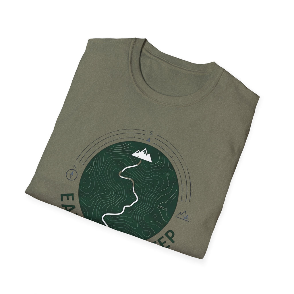 Earn Every Step T-Shirt | Hiking Mountain Trail Graphic