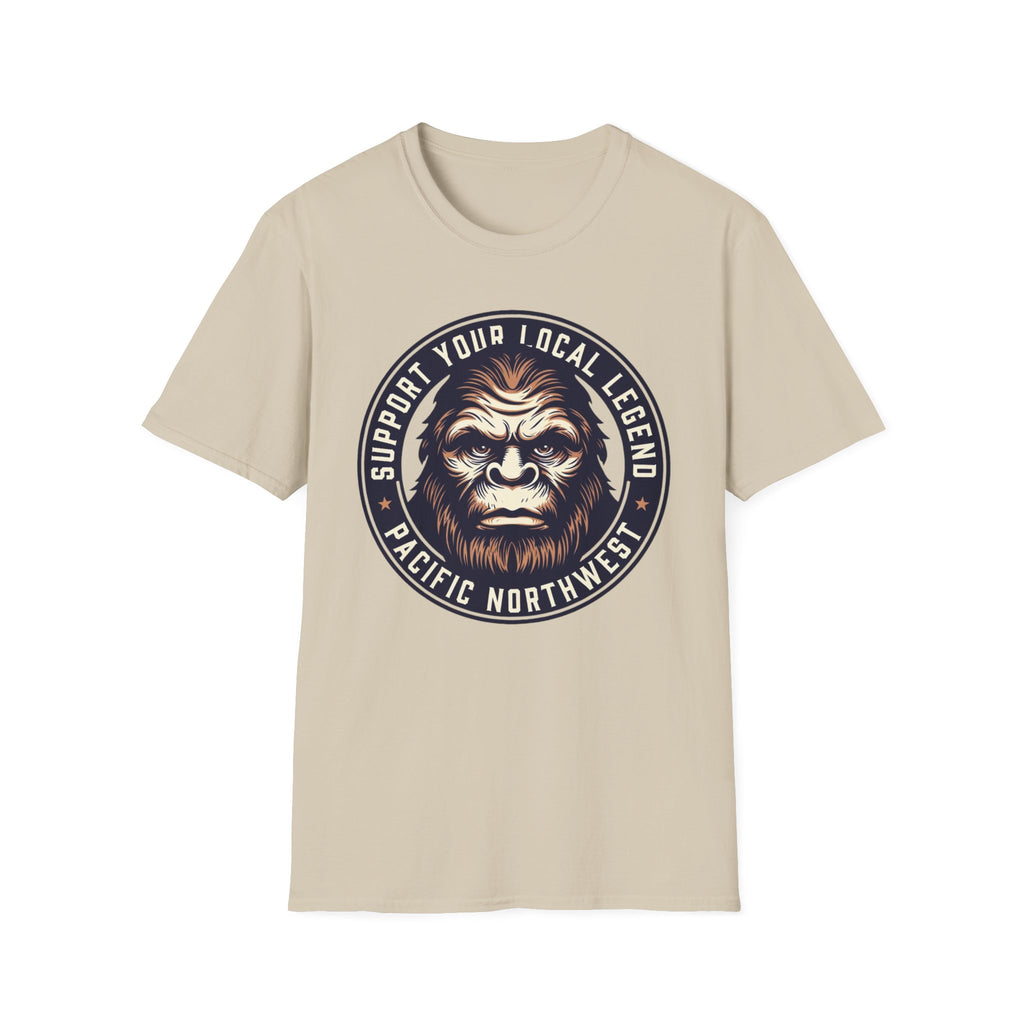 Support Your Local Legend Bigfoot T-Shirt | Pacific Northwest Sasquatch Tee