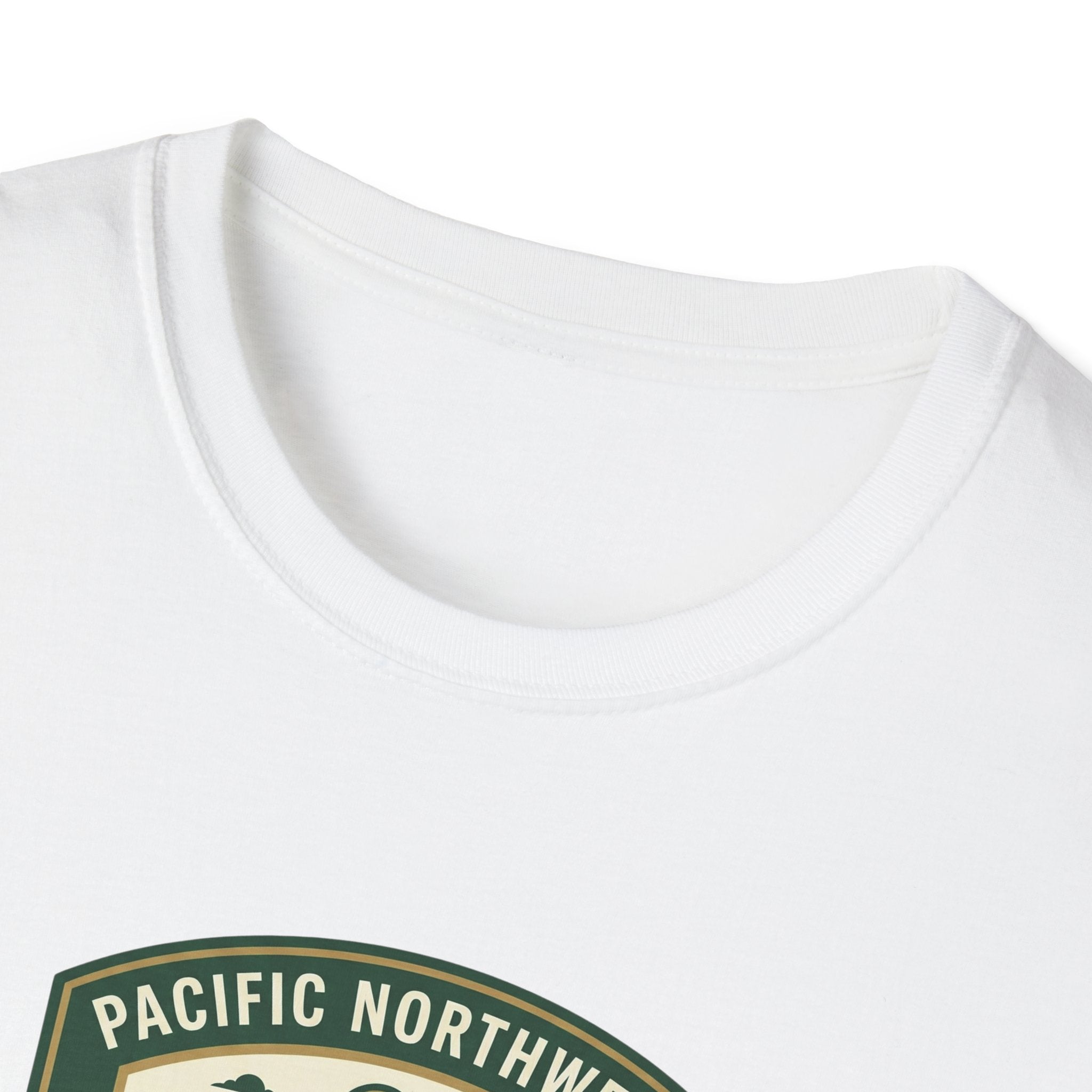 Camp Trails badge T-Shirt | Mountain camping logo, forest trail emblem