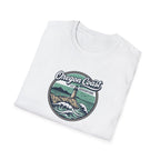 Oregon Coast Lighthouse Waves T-Shirt | Coastal Sunset Badge