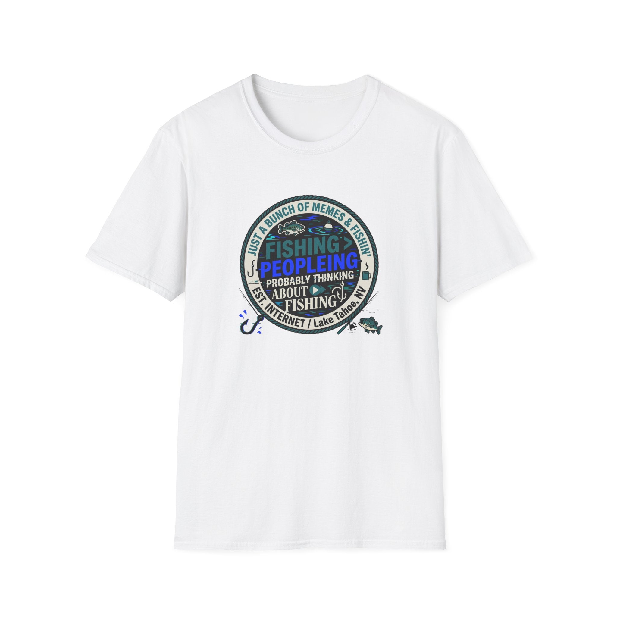 Fishing Peopleleing Probably Thinking About Fishing T-Shirt | Fishing Graphic Tee