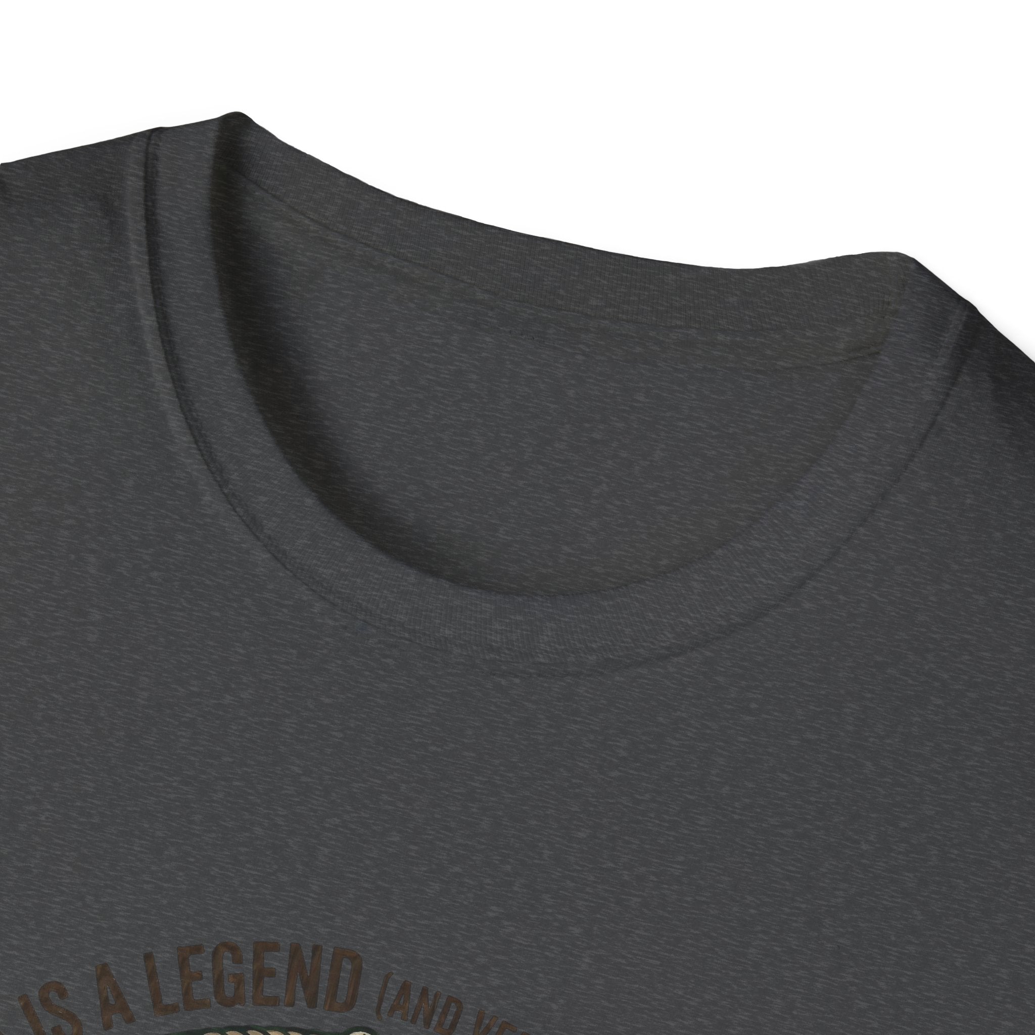 Dad is a Legend Camping T-Shirt | Bear, Campfire, Tent Cabin Illustration