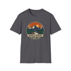 Wander Where The Signal Fades T-Shirt | Mountain Sunset Camping Design