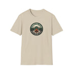 Campfire Club Patch design T-Shirt | Mountain Camping Logo Tee