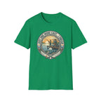 Just One More Cast Fishing T-Shirt | Retro Sunset Angler Design