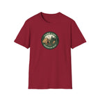 Camp Life Tent and Trees T-Shirt | Retro Outdoors Camper Badge