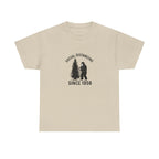 Bigfoot Social Distancing Since 1958 Tee | Sasquatch Forest Graphic Shirt