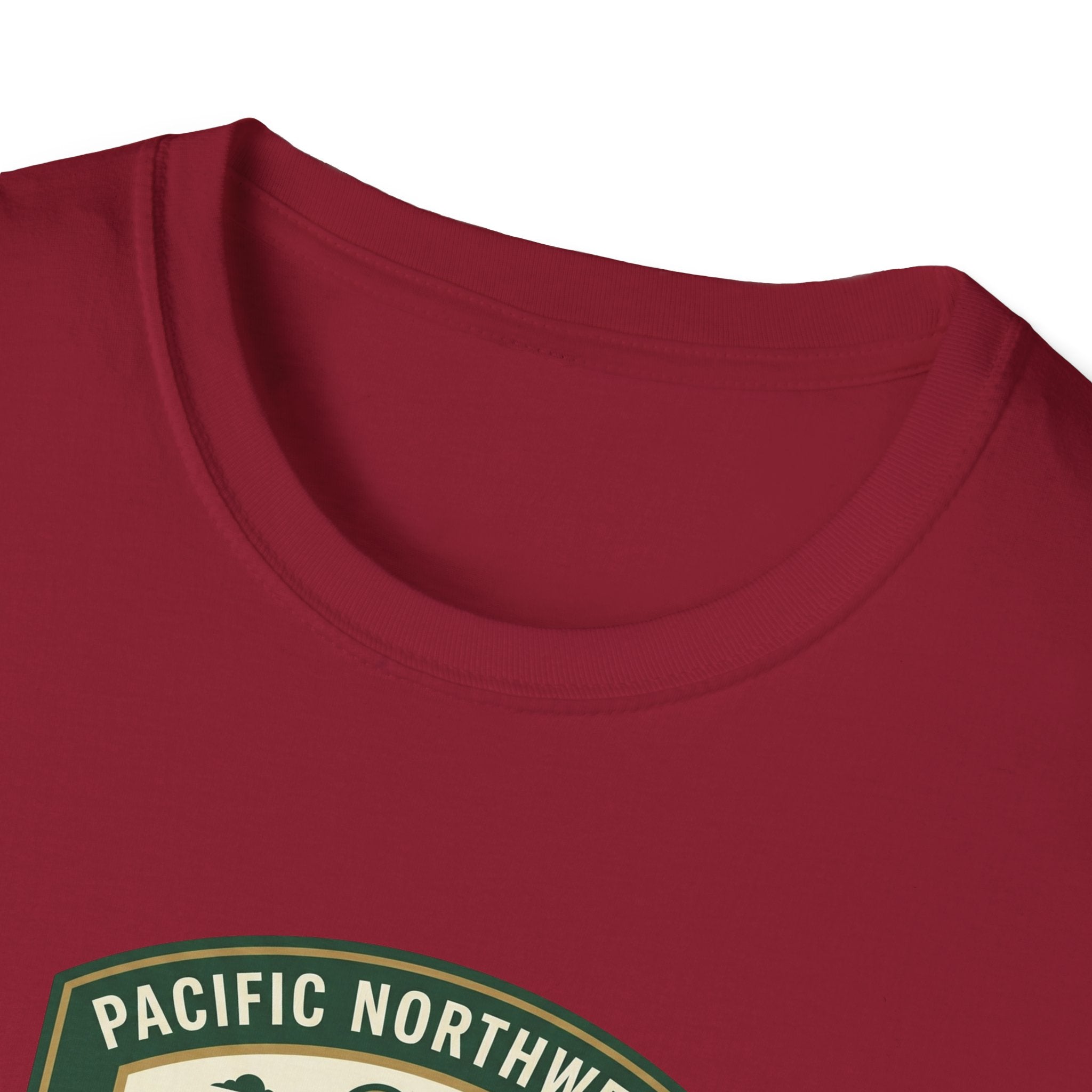 Camp Trails badge T-Shirt | Mountain camping logo, forest trail emblem
