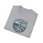 Oregon Coast Lighthouse Waves T-Shirt | Coastal Sunset Badge