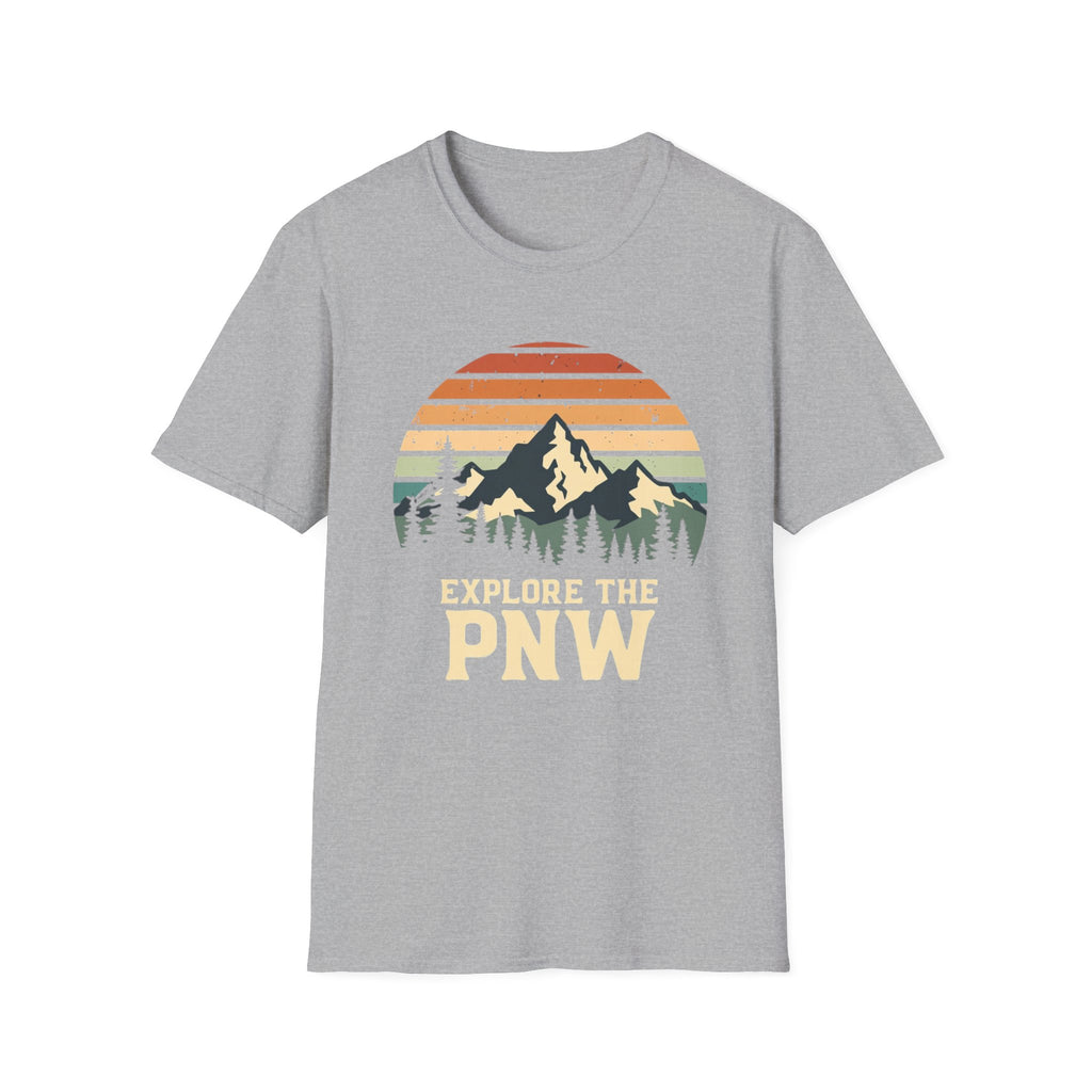 Explore the PNW T-Shirt | Mountain Sunset, Camping, Northwest Adventure