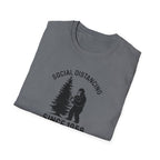 Social Distancing Since 1958 T-Shirt | Bigfoot Sasquatch Graphic