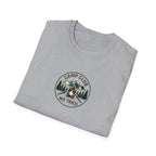 Camp Club We Tried T-Shirt | Camping Badge, Mountains & Pine Trees