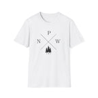Compass Pines t-shirt | North South East West forest logo