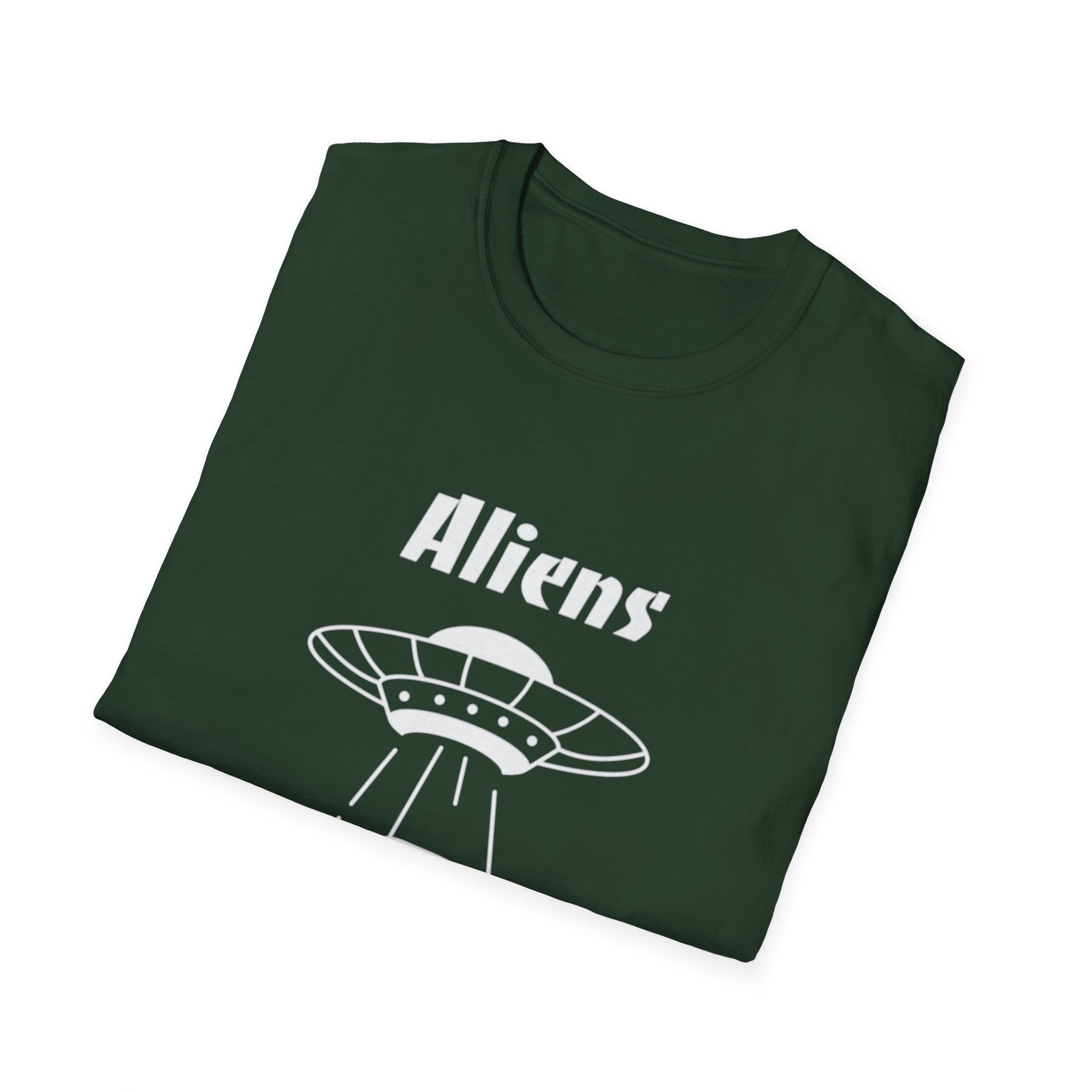 Aliens Exist T-Shirt | UFO Cow Abduction Graphic