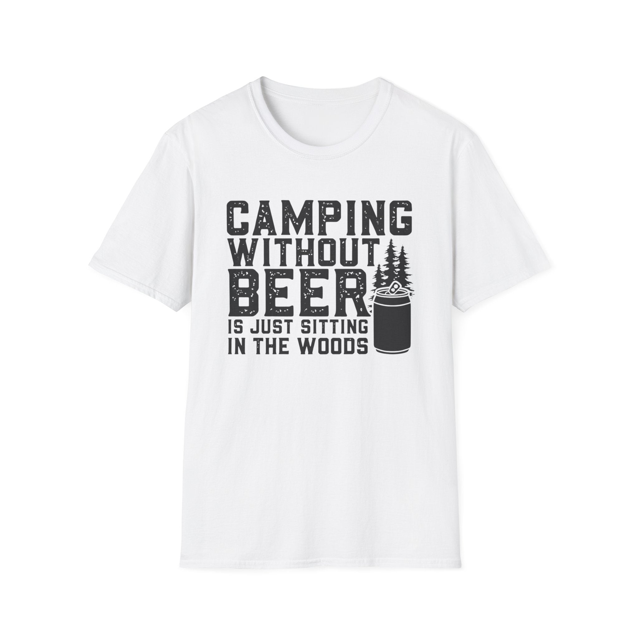 Camping Without Beer T-Shirt | Camping Saying, Beer Can Graphic
