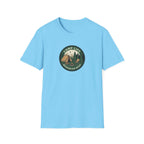 Camp Life Tent and Trees T-Shirt | Retro Outdoors Camper Badge