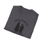Social Distancing Since 1958 T-Shirt | Bigfoot Sasquatch Graphic