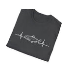 Trout Heartbeat Line T-Shirt | Fishing Graphic