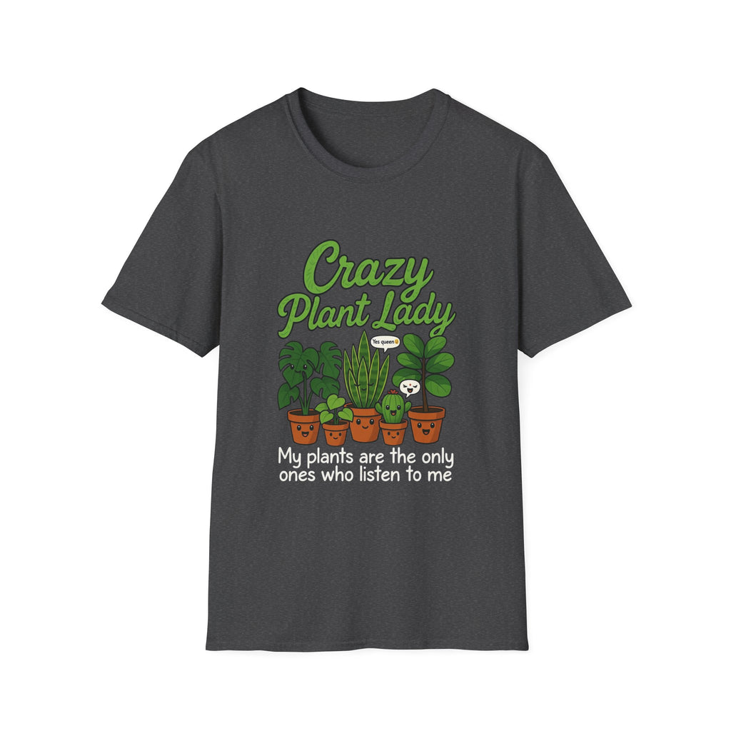 Crazy Plant Lady T-Shirt | Potted Houseplants Graphic Tee