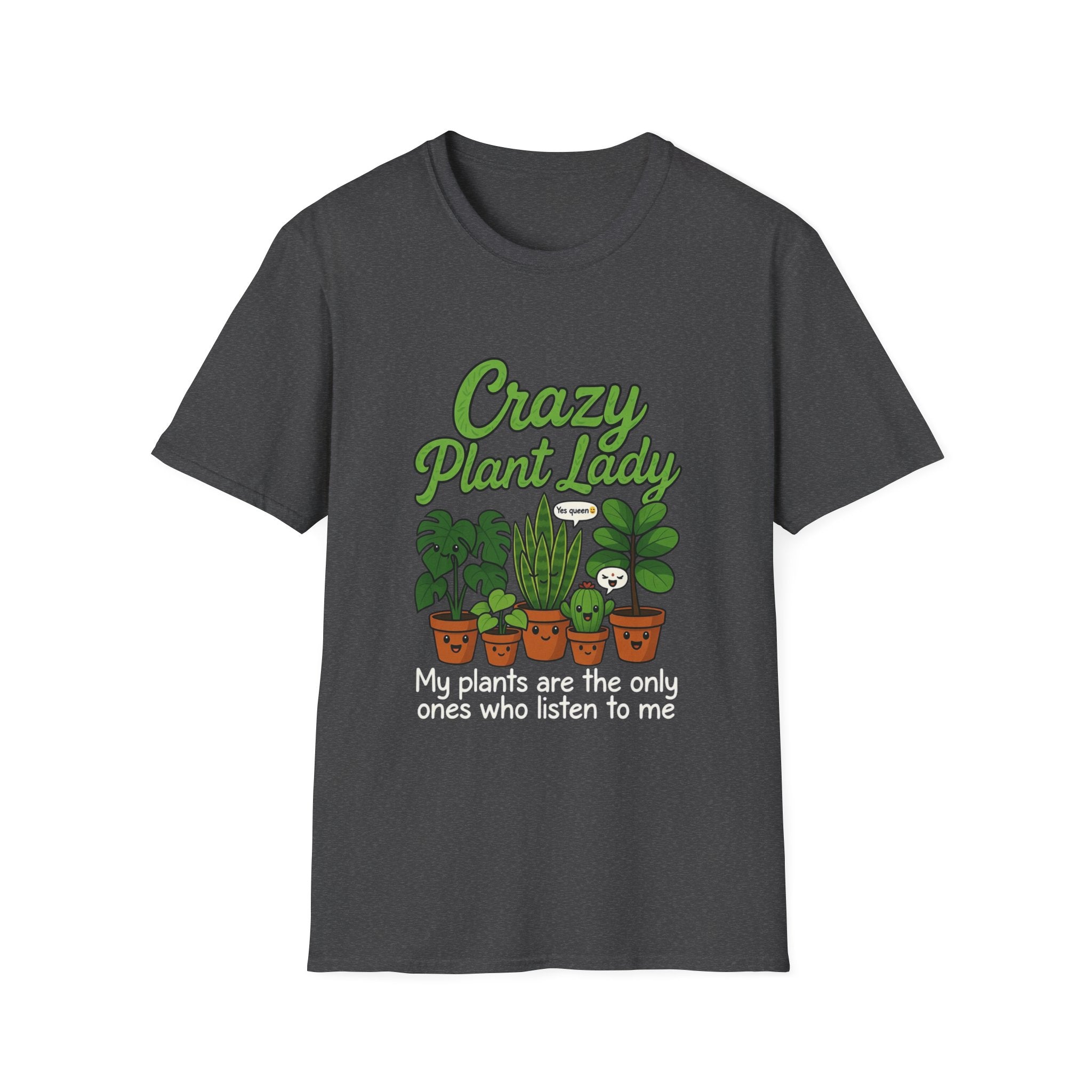 Crazy Plant Lady T-Shirt | Potted Houseplants Graphic Tee