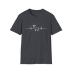 Buck Heartbeat Line T-Shirt | Deer EKG Graphic Tee