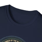 Retro Fishing Camp badge T-Shirt | Lake Sunset Outdoor Graphic