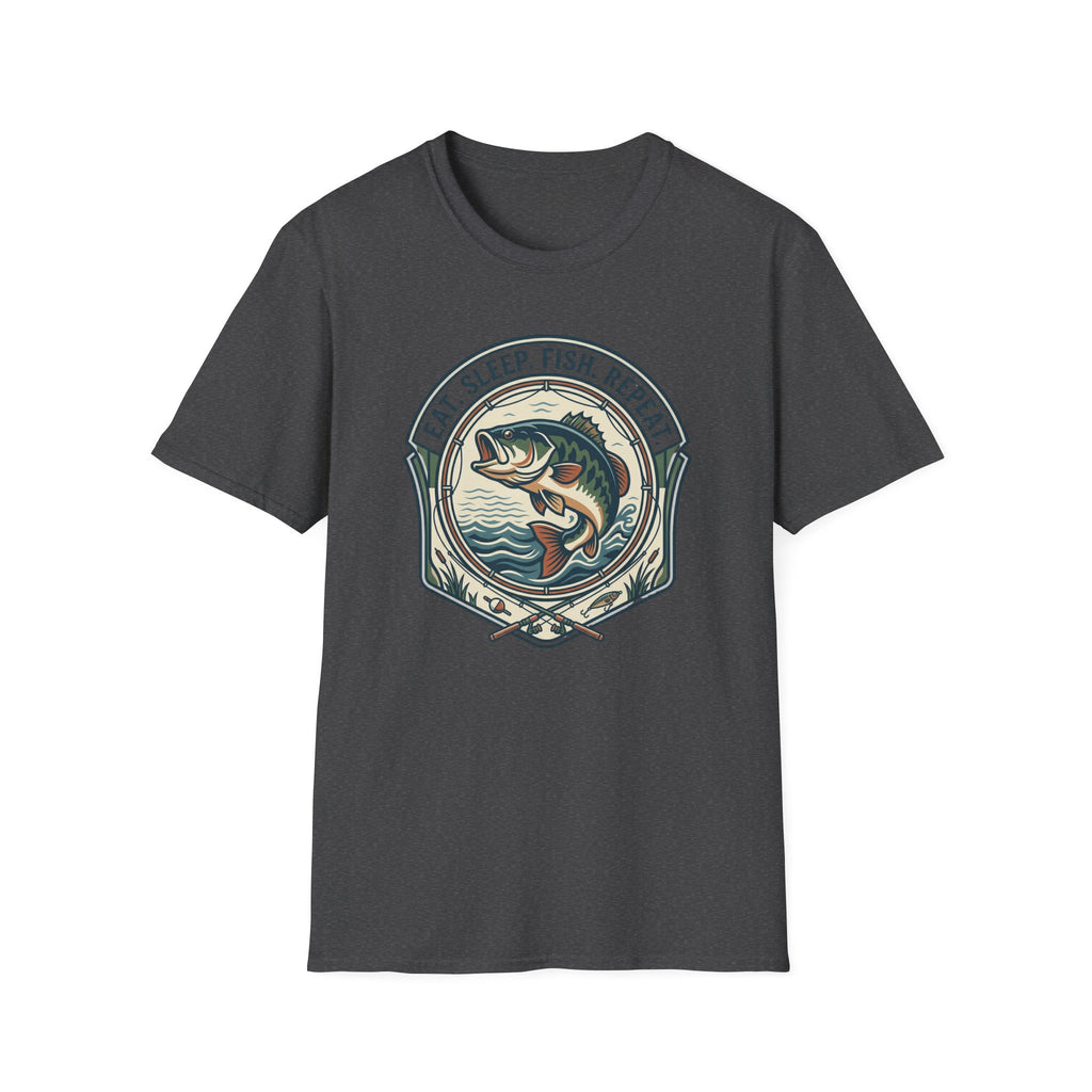 Eat Sleep Fish Repeat T-Shirt | Bass Fishing Graphic Tee