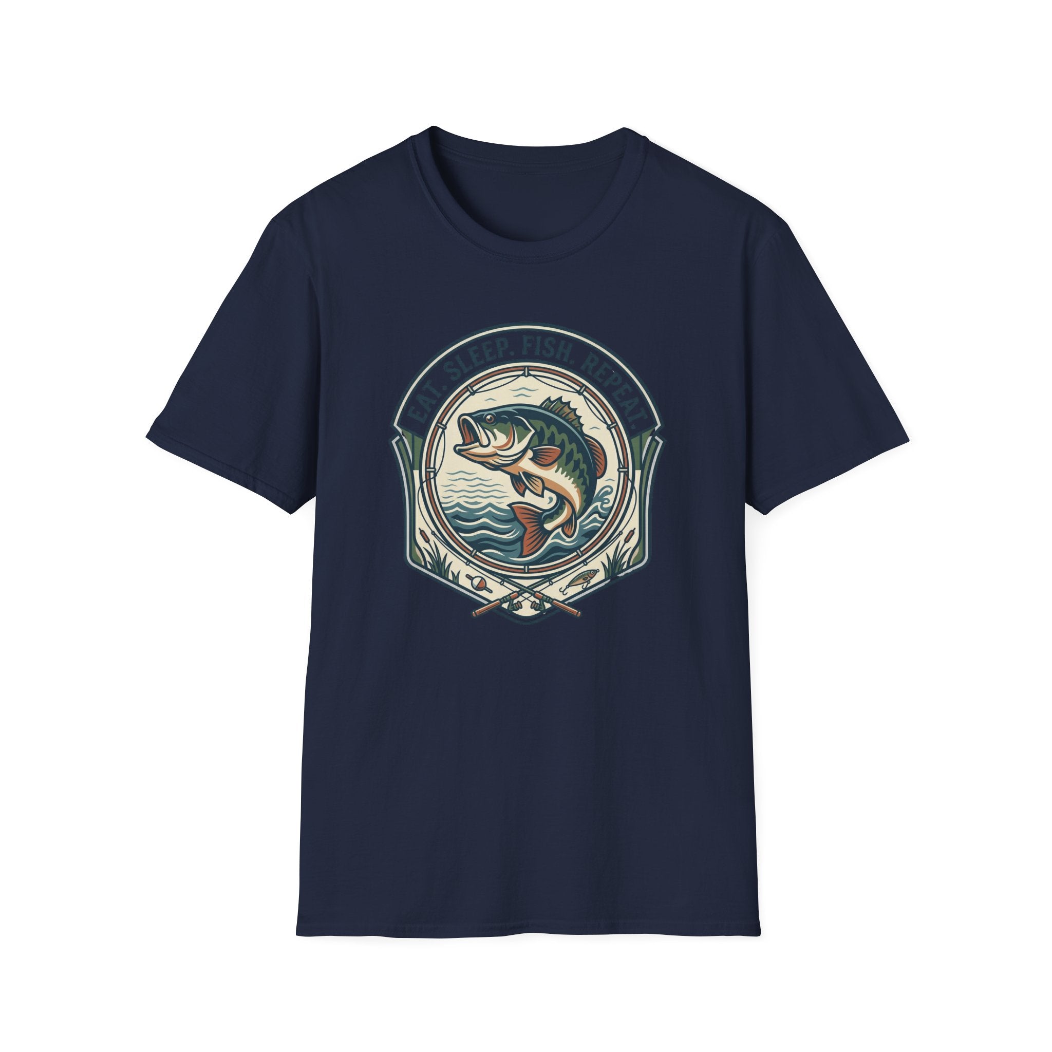 Eat Sleep Fish Repeat T-Shirt | Bass Fishing Graphic Tee